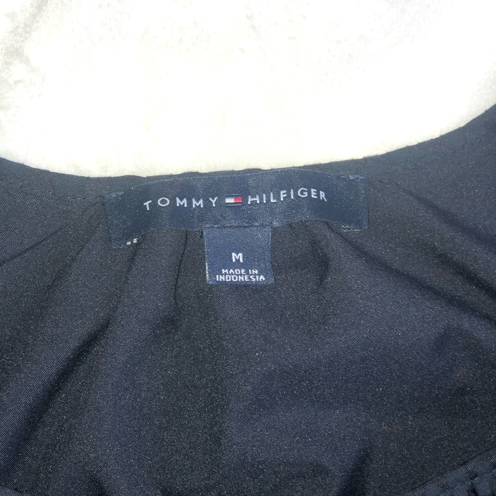 Tommy Hilfiger - Navy Medium Peplum Blouse - Picture 3 of 4